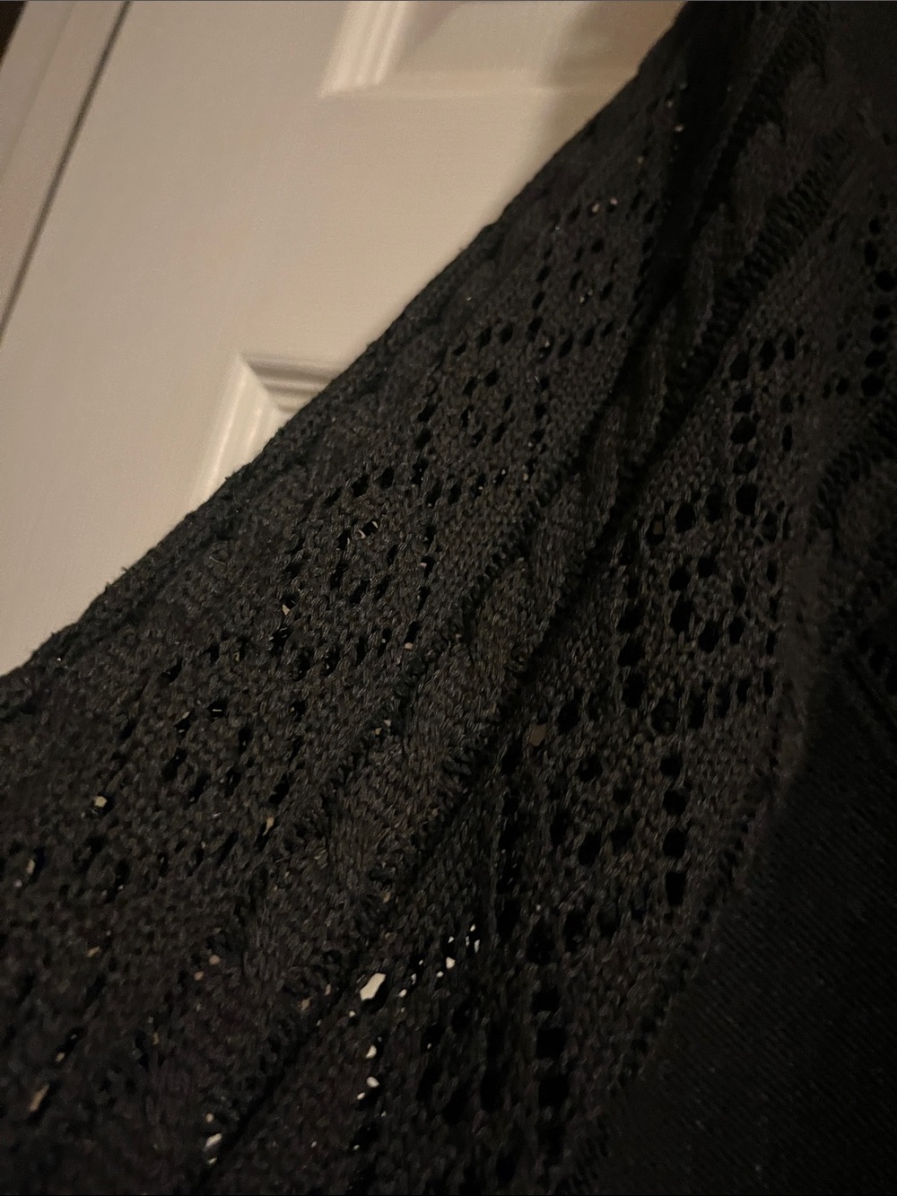 SHEIN Black Light Weight sweater w/Lace feature - Picture 5 of 6